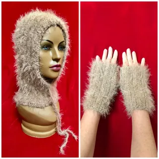 Set passamontagna balaclava e guanti senza dita