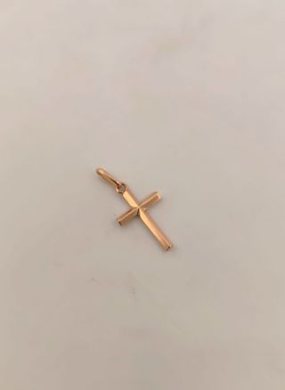 Colgante Cruz Lisa Oro