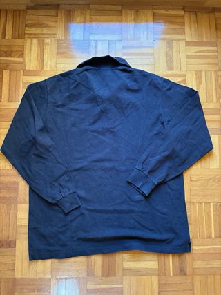 Polo Lacoste manga larga azul