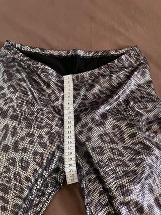 Mallas fiesta animal print plateadas
