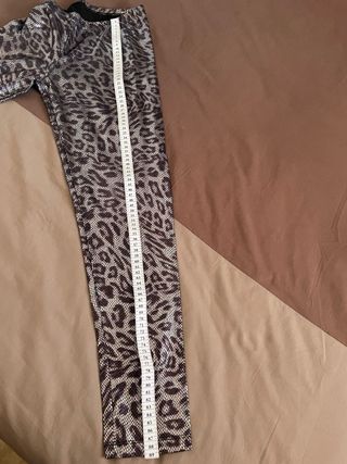 Mallas fiesta animal print plateadas