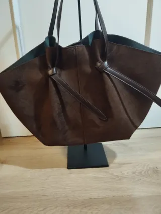 Bolso shopper marrón