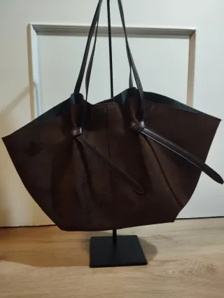Bolso shopper marrón
