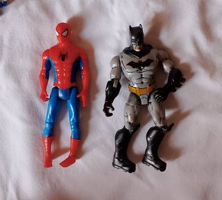 2 Funkos Marvel + 6 Figuras Superhéroes