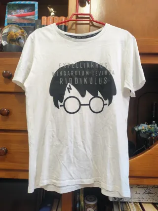 Camiseta Harry Potter Talla S Blanca
