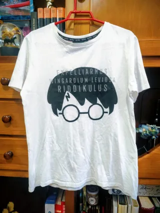 Camiseta Harry Potter Talla S Blanca