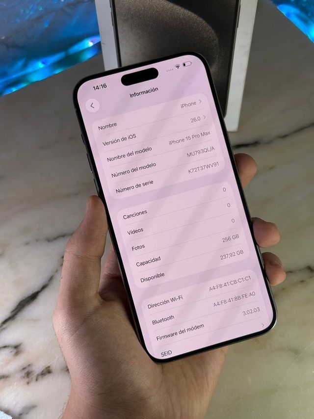 iPhone 15 Pro Max 256GB Titanio Natural