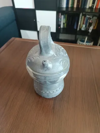 Botijo cerámica negra Verdú tradicional