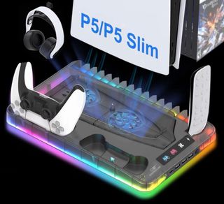 Base Refrigeración PS5 Gaminja con RGB