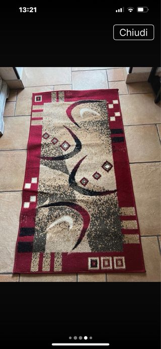 Tappeto 130x70 cm lavabile in lavatrice,