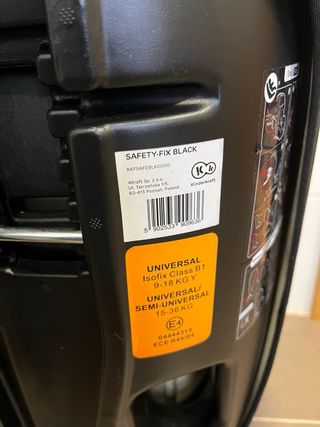 Silla de coche Kinderkraft Safety-Fix Black