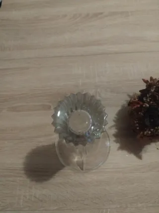 Vaso in cristallo trasparente