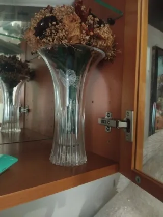 Vaso in cristallo trasparente