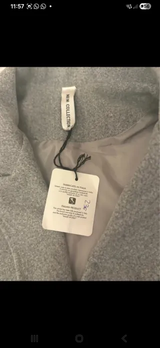 Abrigo chaleco gris talla M