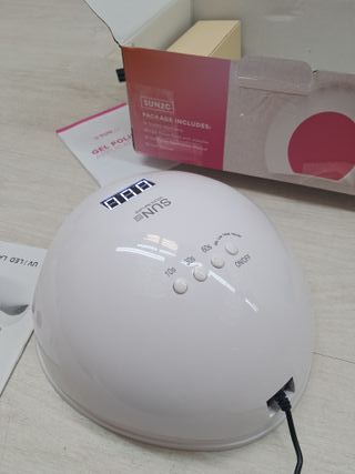 Lámpara UV Uñas Profesional,NAILGIRLS Lámpara UV LED 36W