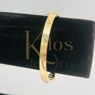 Pulsera rígida hueca con tornillos