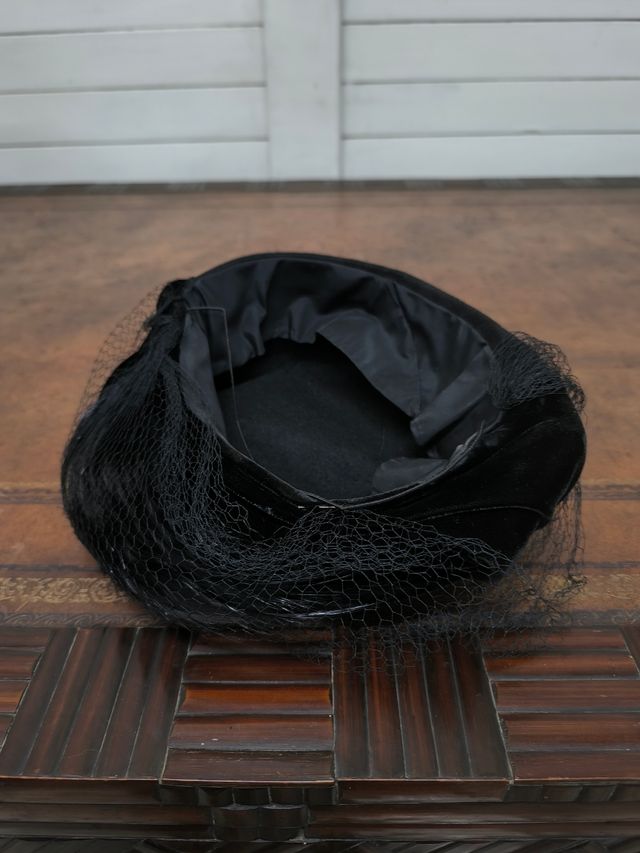 Sombrero elegante nero anni '20-'30