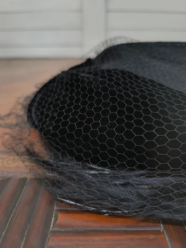 Sombrero elegante nero anni '20-'30