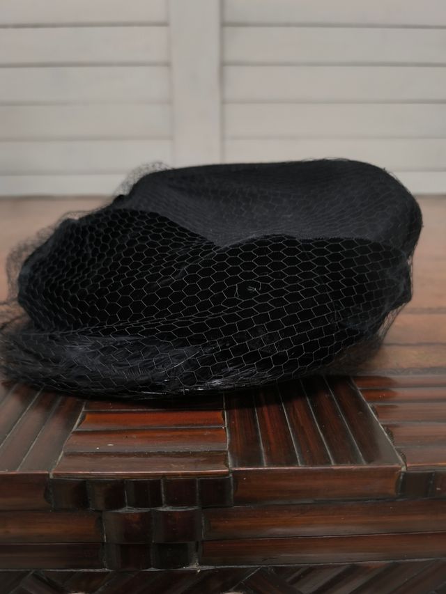 Sombrero elegante nero anni '20-'30