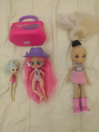 Coche Barbie Fiat 500 Blanco y muñecas barbie