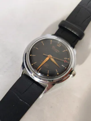 Orologio Union Vintage Argento Nero