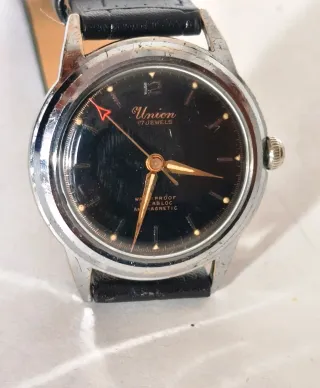 Orologio Union Vintage Argento Nero