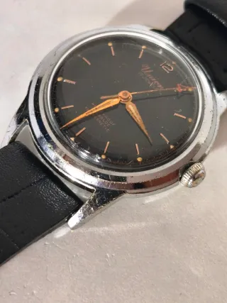Orologio Union Vintage Argento Nero