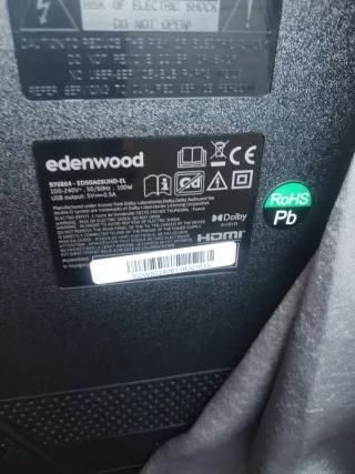 TV EDENWOOD 50" SMART TV 4K PERFECTO ESTADO 2025