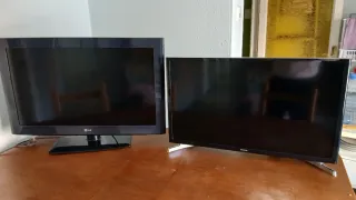 2 TVs LG y Samsung Negras