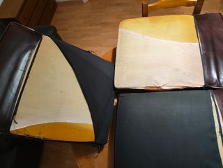 Sofá cama Chesterfield de cuero USA + transporte