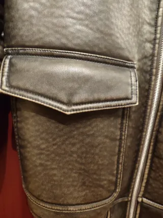 Cazadora niño Zara marrón. Talla 11-12