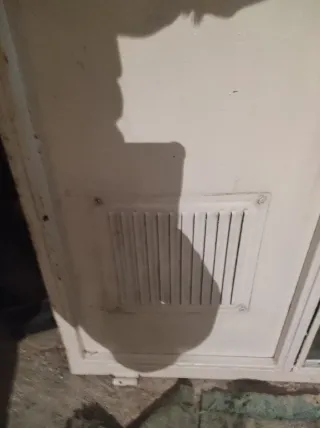 Puerta hierro blanca 90x190