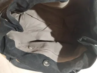 Bolso Negro Piel Sintética Hebilla