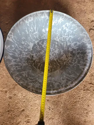 2 Palanganeros Antiguos Grandes Esmaltados