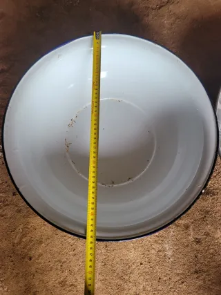 2 Palanganeros Antiguos Grandes Esmaltados