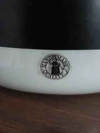 Vaso Vetro Bianco e Nero