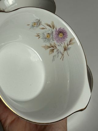 Set 6 Cuencos Pontesa con dibujo de flor