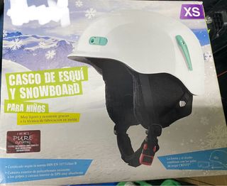 Casco esquí infantil  y gafas