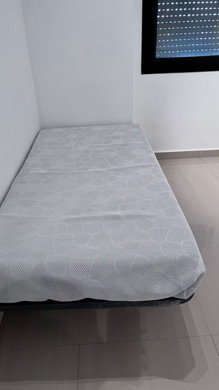 estructura cama y colchon
