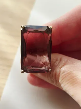 Anillo Vintage Piedra Grande 16mm