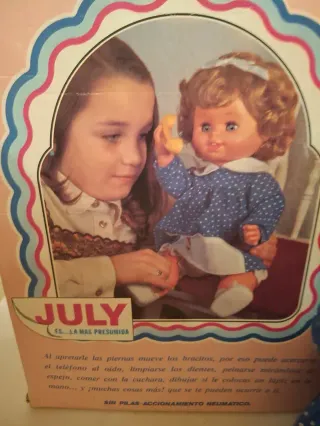 Bambola JULY di Jesmar, 1980 con scatola originale