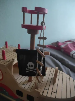 Barco Pirata Juguete Madera