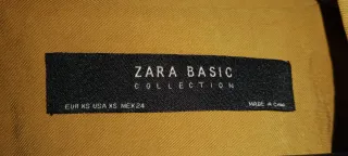 Chaqueta fina Zara amarilla como nueva