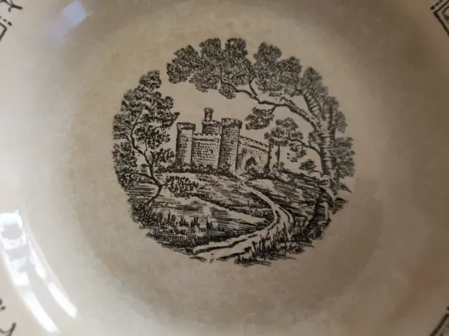 6 Platos Hondos Porcelana Cartuja Sevilla Pitman.