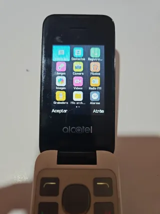 Alcatel Teclado Grande Blanco y Negro