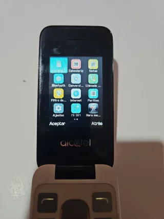 Alcatel Teclado Grande Blanco y Negro