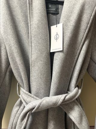 Gabardina Stradivarius Gris Talla XS
