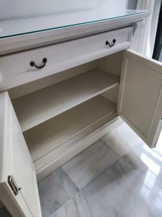 Mueble buffet vintage blanco 207cm