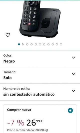 Teléfono inalámbrico Panasonic