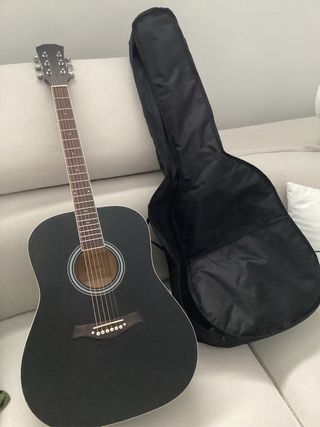 Guitarra Acústica Negra